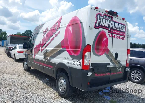 2022 Ram Promaster 2500 High Roof 159 Wb z USA, uszkodzony, nr VIN 3C6LRVDG7NE103543